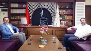 Müftü Mehmet Seven, Ağrı İl Müftüsü İhsan İlhan'ı ağırladı