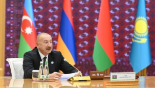 Aliyev, Azerbaycan üzerinden transit taşımacılığın yüzde 10 arttığını bildirdi